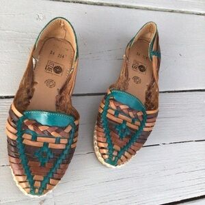 Itzae Handmade Leather Guaraches Size 24 /5.5